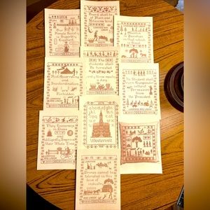 Vintage Oberlin College Learning & Labor Greeting Cards with Envelopes Unused